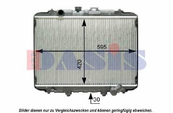 Dasis 560029N Radiator, engine cooling 560029N