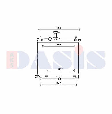 Dasis 560073N Radiator, engine cooling 560073N