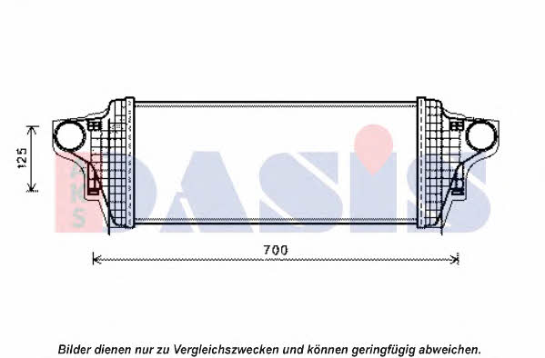 Dasis 127015N Intercooler, charger 127015N