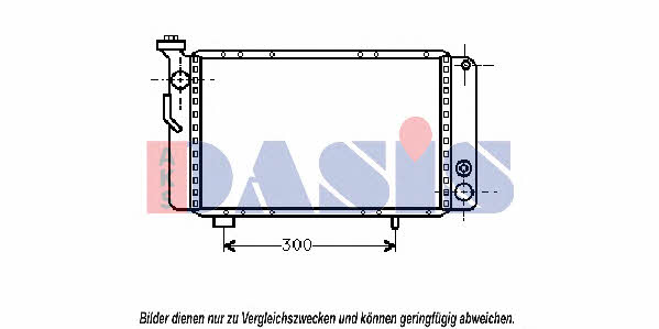 Dasis 180020N Radiator, engine cooling 180020N