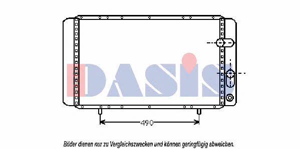 Dasis 180041N Radiator, engine cooling 180041N