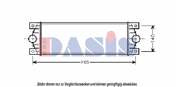 Dasis 187000N Intercooler, charger 187000N