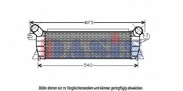 Dasis 187012N Intercooler, charger 187012N