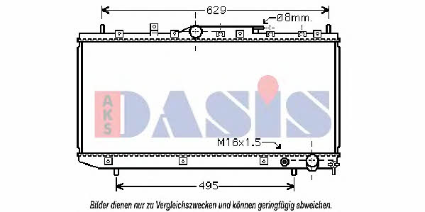 Dasis 210037N Radiator, engine cooling 210037N