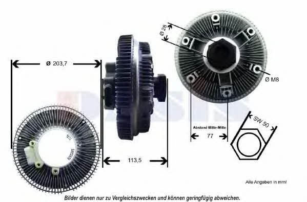 448017N Dasis Viscous coupling assembly