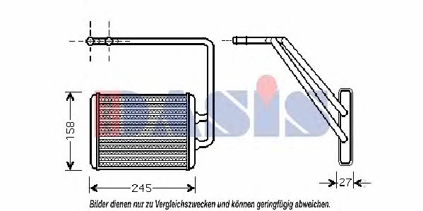 Dasis 569009N Heat exchanger, interior heating 569009N