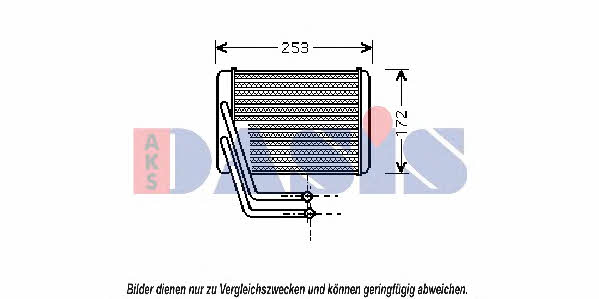Dasis 569011N Heat exchanger, interior heating 569011N