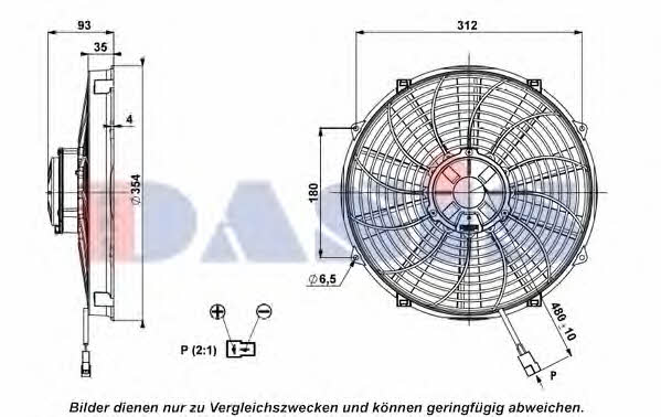 Dasis 870425N Hub, engine cooling fan wheel 870425N