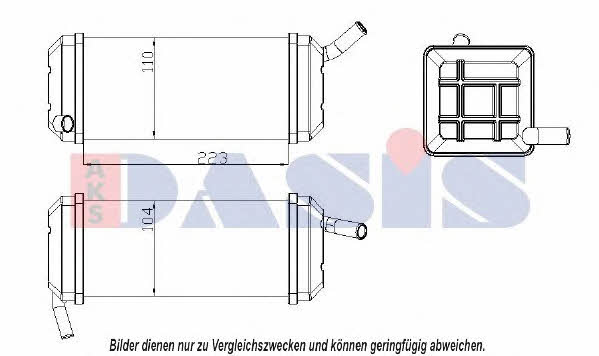 449002N Dasis Heat exchanger, interior heating