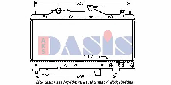 Dasis 210092N Radiator, engine cooling 210092N