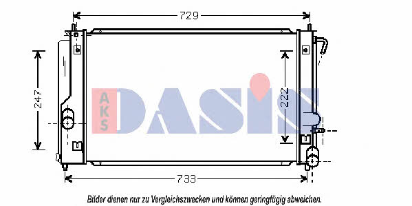 Dasis 210094N Radiator, engine cooling 210094N