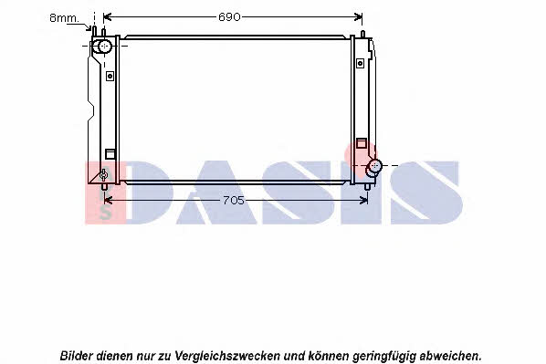 Dasis 210183N Radiator, engine cooling 210183N