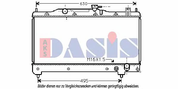 Dasis 211230N Radiator, engine cooling 211230N