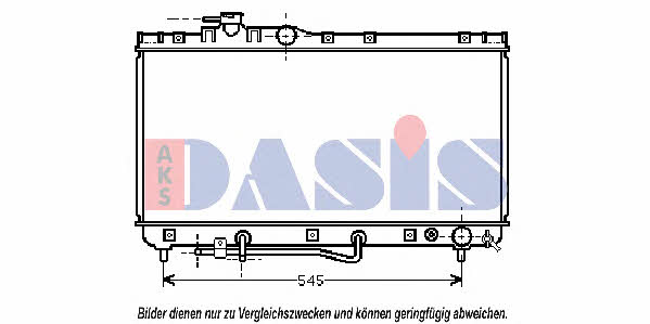 Dasis 211730N Radiator, engine cooling 211730N