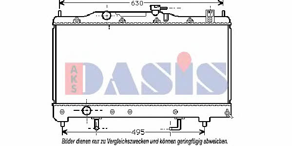 Dasis 211980N Radiator, engine cooling 211980N