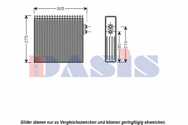 Dasis 820062N Air conditioner evaporator 820062N