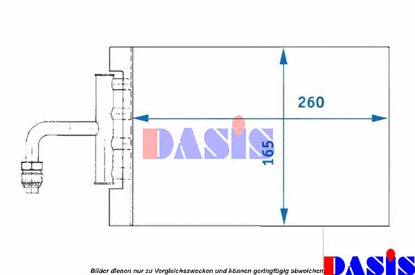 Dasis 820209N Air conditioner evaporator 820209N