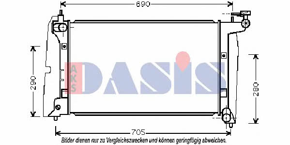 Dasis 212031N Radiator, engine cooling 212031N