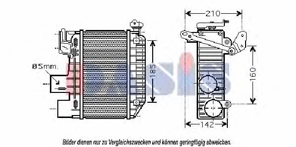 Dasis 217001N Intercooler, charger 217001N