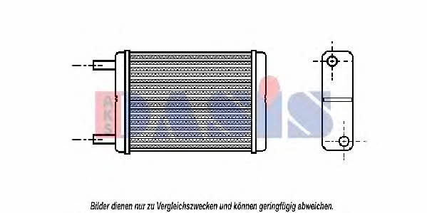 Dasis 219060N Heat exchanger, interior heating 219060N