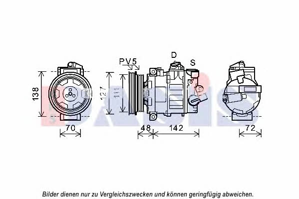 Dasis 852651N Compressor, air conditioning 852651N