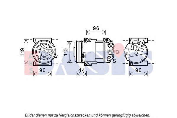 Dasis 852684N Compressor, air conditioning 852684N