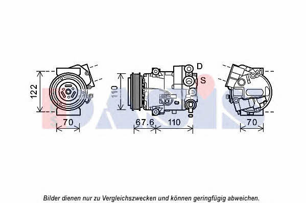 Dasis 852688N Compressor, air conditioning 852688N