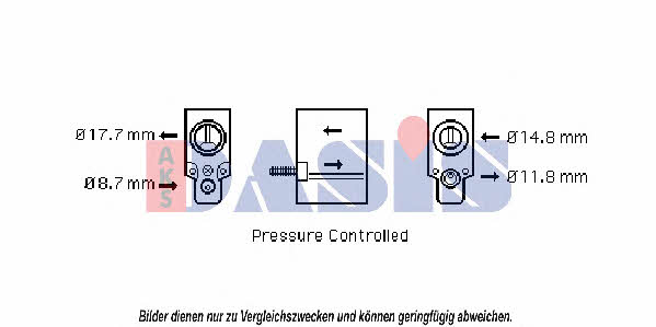 Dasis 840150N Air conditioner expansion valve 840150N