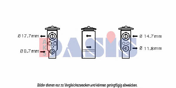 Dasis 840250N Air conditioner expansion valve 840250N