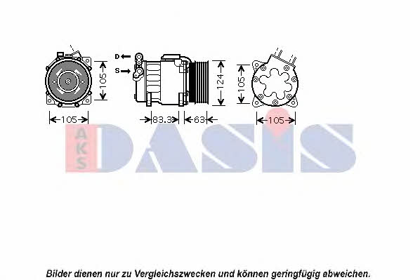 Dasis 850103N Compressor, air conditioning 850103N