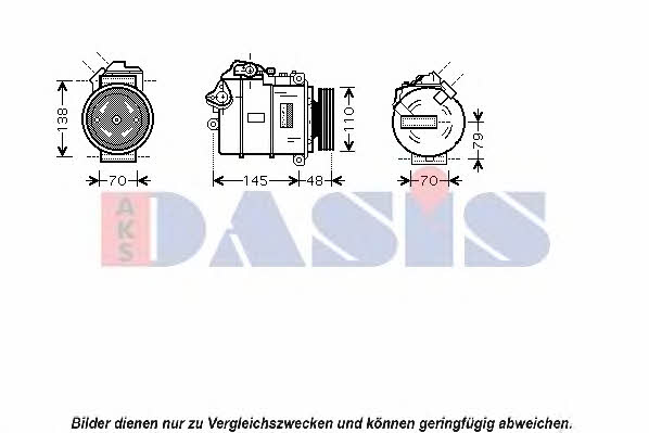 Dasis 850358N Compressor, air conditioning 850358N
