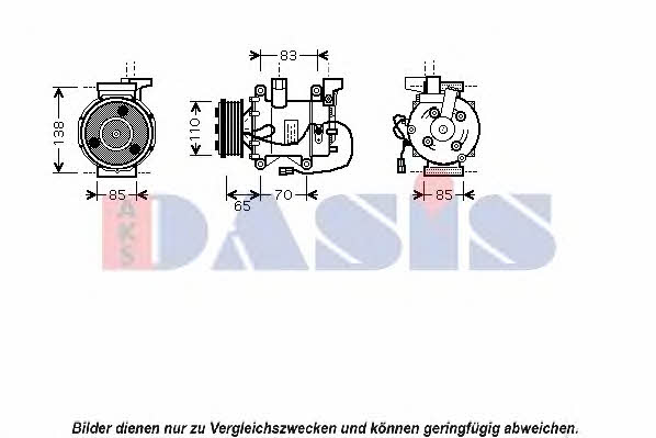 Dasis 850375N Compressor, air conditioning 850375N
