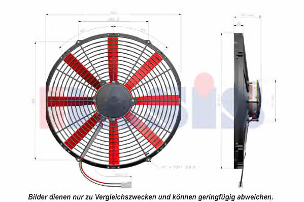 Dasis 870159N Hub, engine cooling fan wheel 870159N