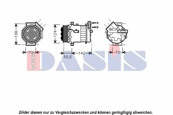 Dasis 850387N Compressor, air conditioning 850387N