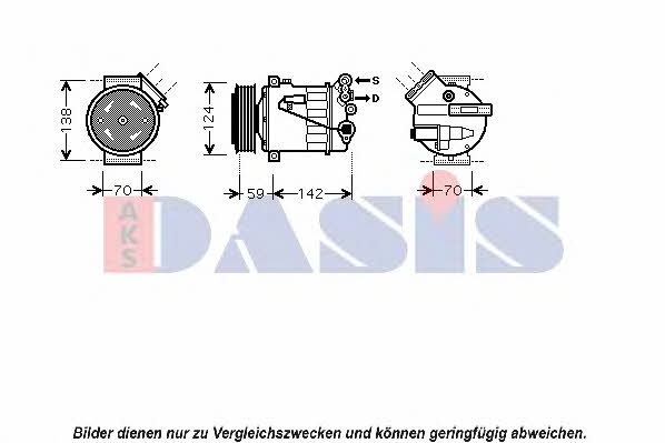 Dasis 850393N Compressor, air conditioning 850393N