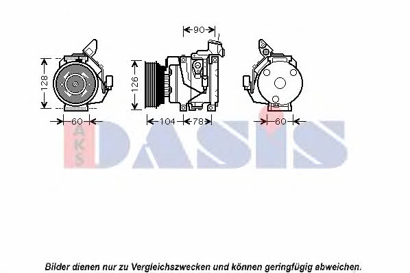 Dasis 850397N Compressor, air conditioning 850397N