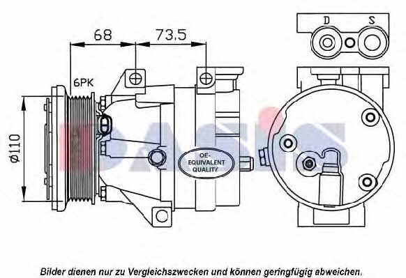 Dasis 850678N Compressor, air conditioning 850678N