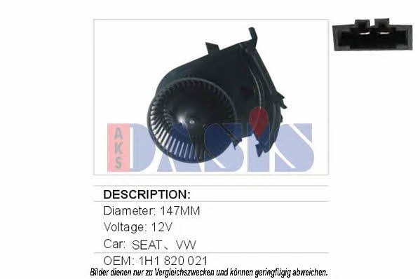 Dasis 740025N Fan assy - heater motor 740025N