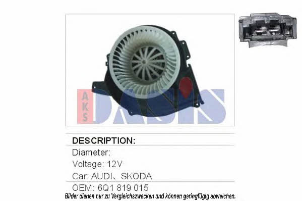 Dasis 740308N Fan assy - heater motor 740308N