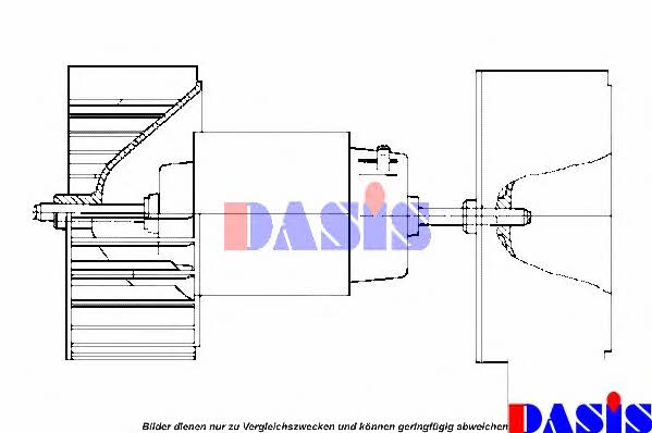 Dasis 740439N Fan assy - heater motor 740439N