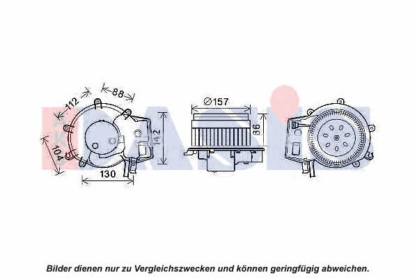 Dasis 740462N Fan assy - heater motor 740462N