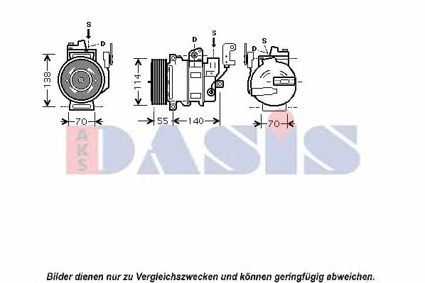 Dasis 851646N Compressor, air conditioning 851646N