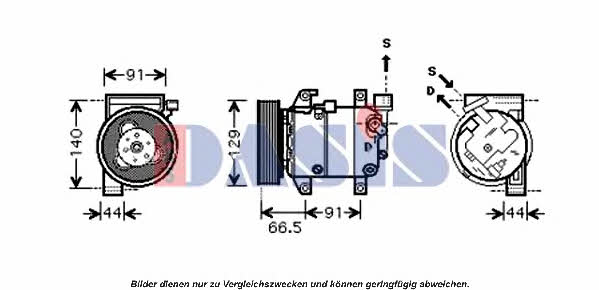 Dasis 851673N Compressor, air conditioning 851673N