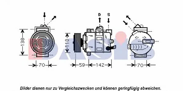 851681N Dasis Compressor, air conditioning