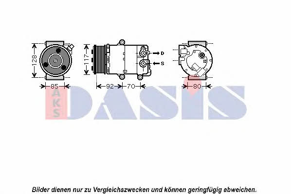 Dasis 851689N Compressor, air conditioning 851689N