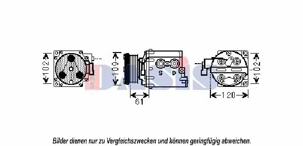 Dasis 851831N Compressor, air conditioning 851831N