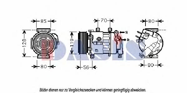 Dasis 851871N Compressor, air conditioning 851871N