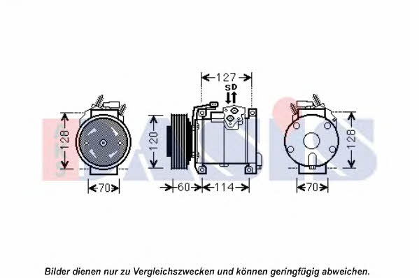 Dasis 851914N Compressor, air conditioning 851914N