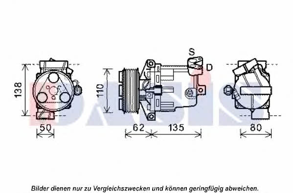 Dasis 851924N Compressor, air conditioning 851924N