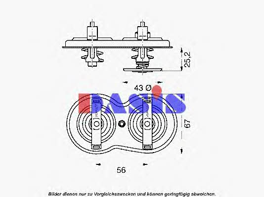 Dasis 751919N Thermostat, coolant 751919N